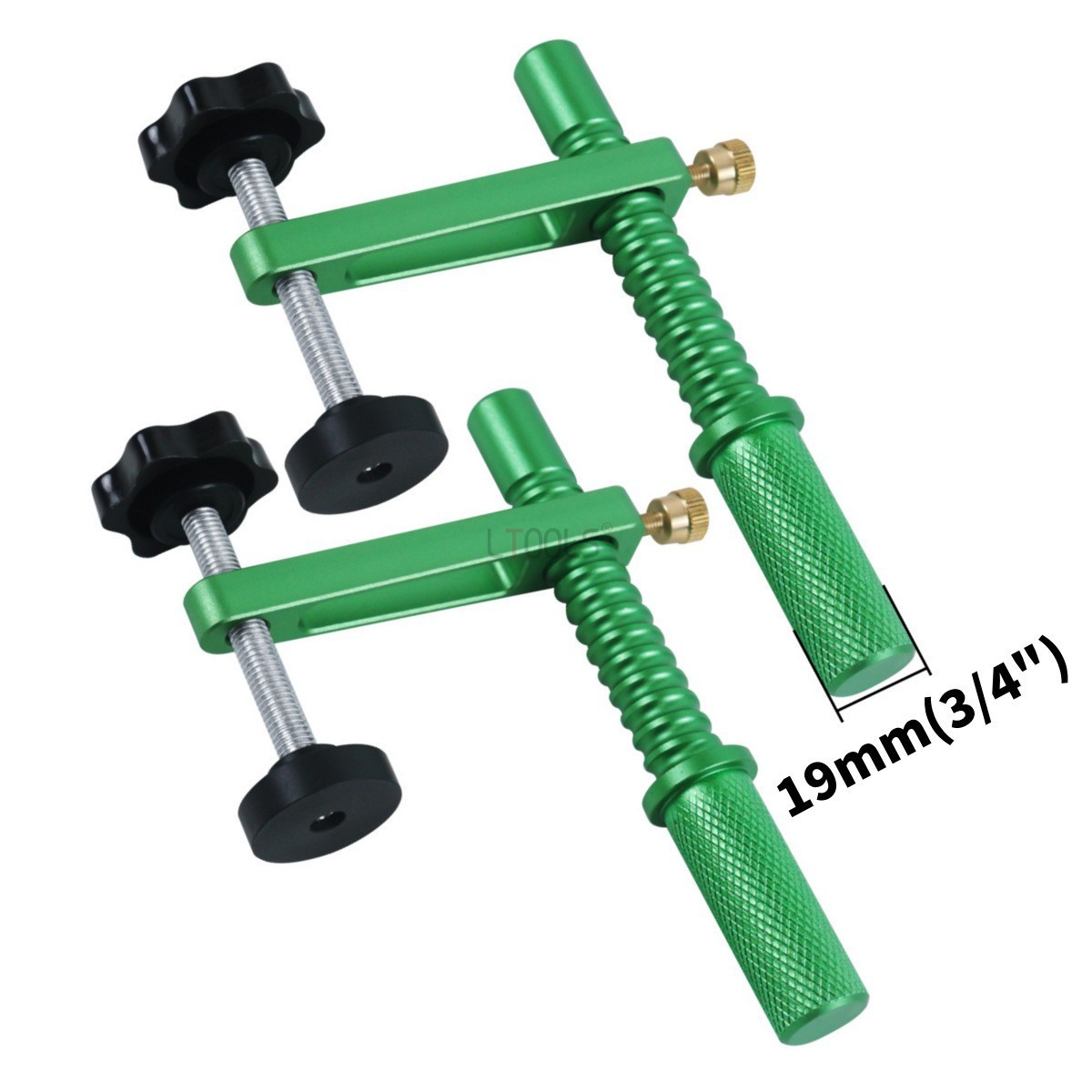 Bench Dog Hole - 2個入り ベンチドッグクランプ 19mm アルミ合金製 木工用 調整可能なドッグホールクランプ
