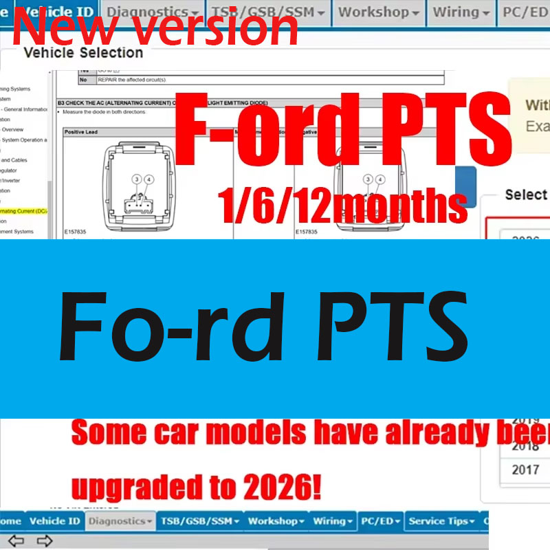 Workshop Tools Online - 2026年オンラインアカウント版 F-ord PTS自動車修理ソフトウェア 全データ 配線図 ワークショップ修理必須ツール