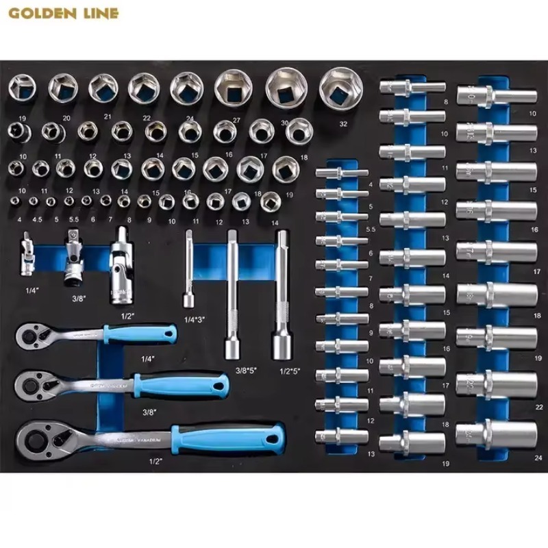 Workshop Tools In Ship - 自動車修理ハンドツールセット、ガレージワークショップ用プロ仕様ハンドツールキット310点、CRVメタルカートンキャビネット、すぐに発送可能