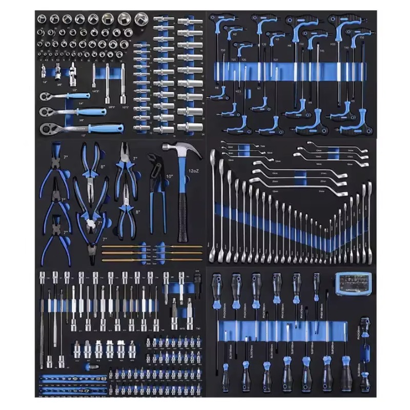 Workshop Tools In Ship - ガレージワークショップ用自動車修理ハンドツールセット、プロ用ハンドツールキット310個入り、CRVメタルカートンキャビネット、すぐに発送可能