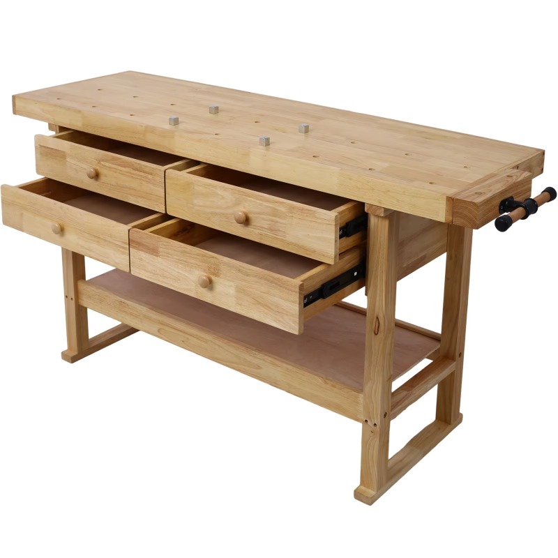 DB 60インチ スチール製作業台（4段引き出し付き）、木製 - Tools Used In Wood Workshop のレビューと価格